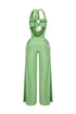 Plunge Cowl Neck Jumpsuit with Tube Top